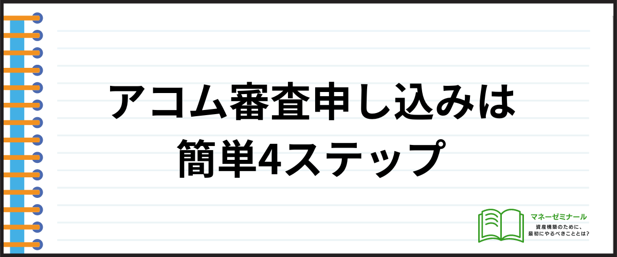 アコム審査申し込みから融資までの流れ