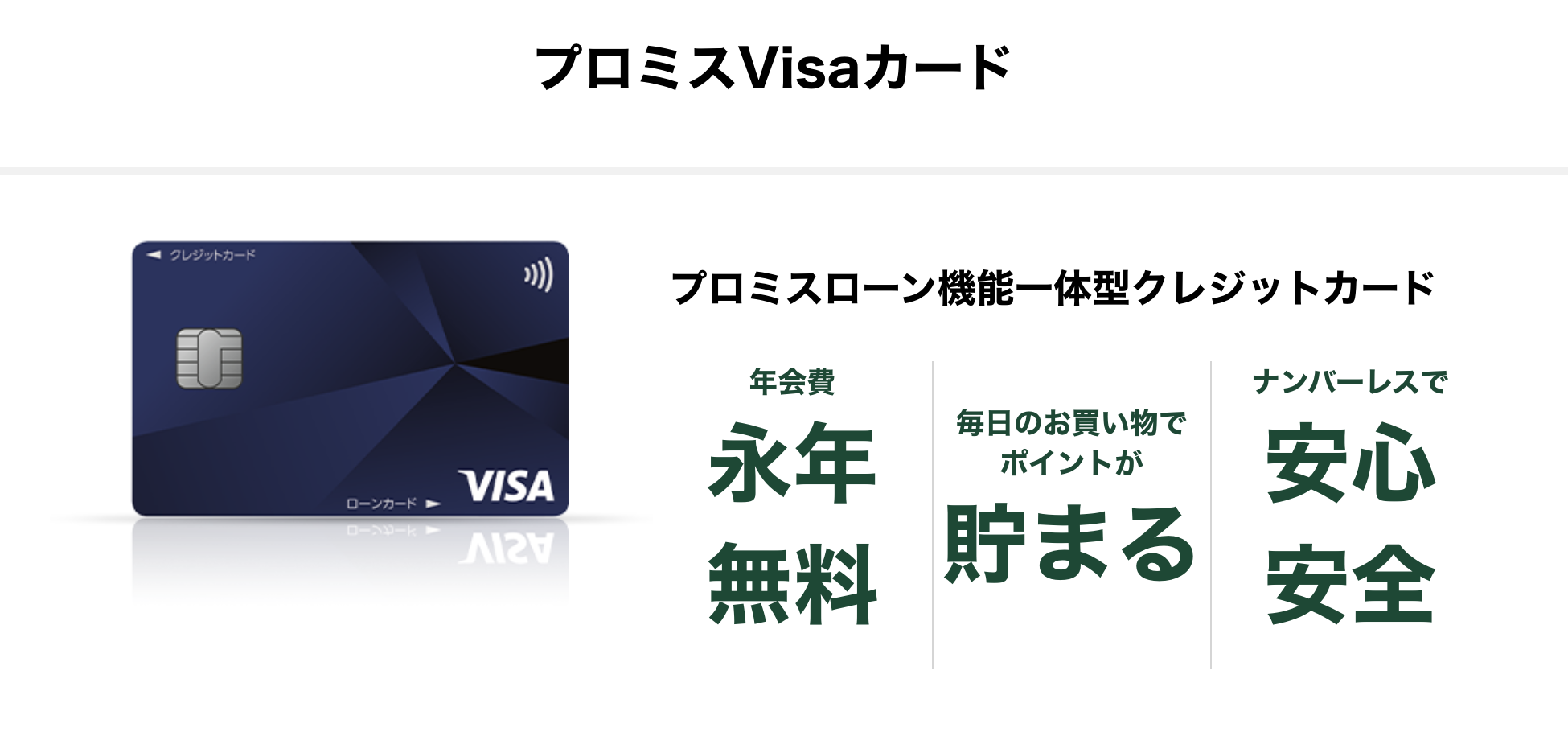 プロミスVisaカード_カードローンおすすめ